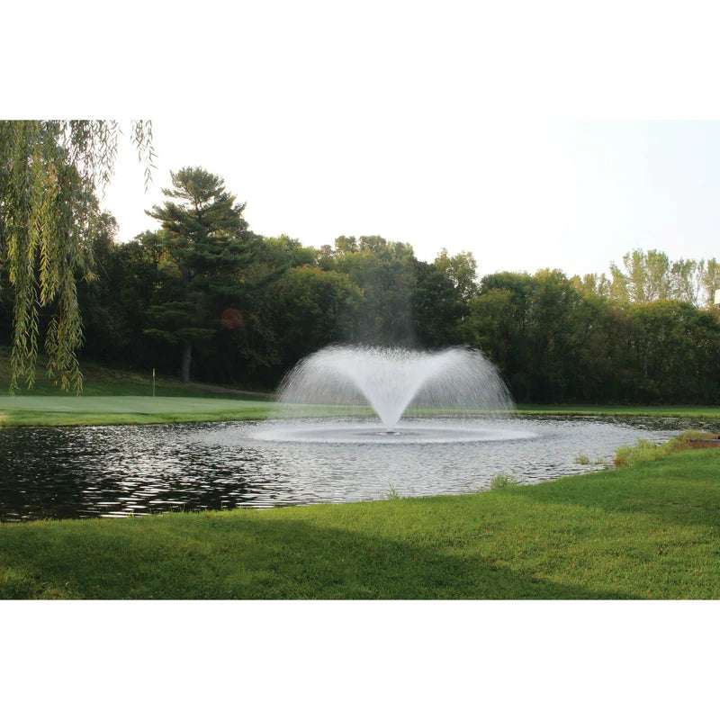 Kasco VFX Series Aerating Fountain Operating in pond | Your Pond Pros