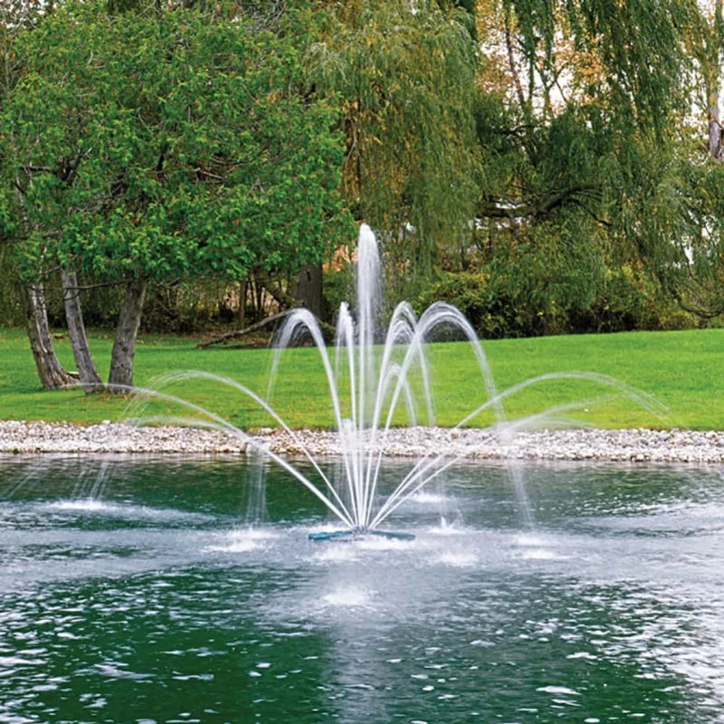 Airmax Double Arch Geyser Fountain Nozzle On Water in pond | Your Pond Pros