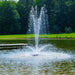 Fountain operating in pond using the Bearon Aquatics Aurora Nozzle | Your Pond Pros