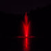 Bearon Aquatics Pontus Nozzle operating in pond at night with red LED lights | Your Pond Pros