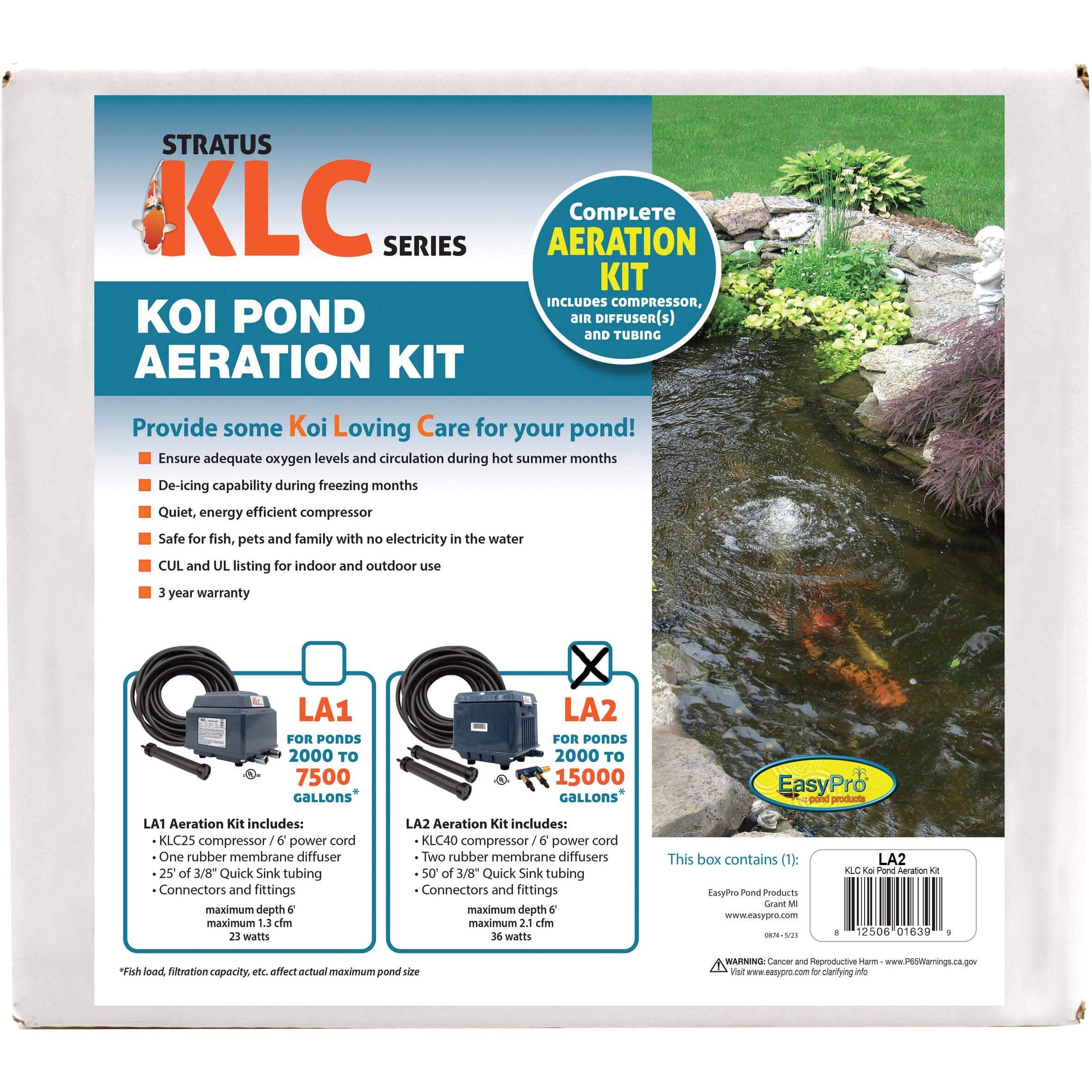 EasyPro KLC Koi Pond Aeration Kit - 2000 to 15000 Gallons ponds Aerator EasyPro   