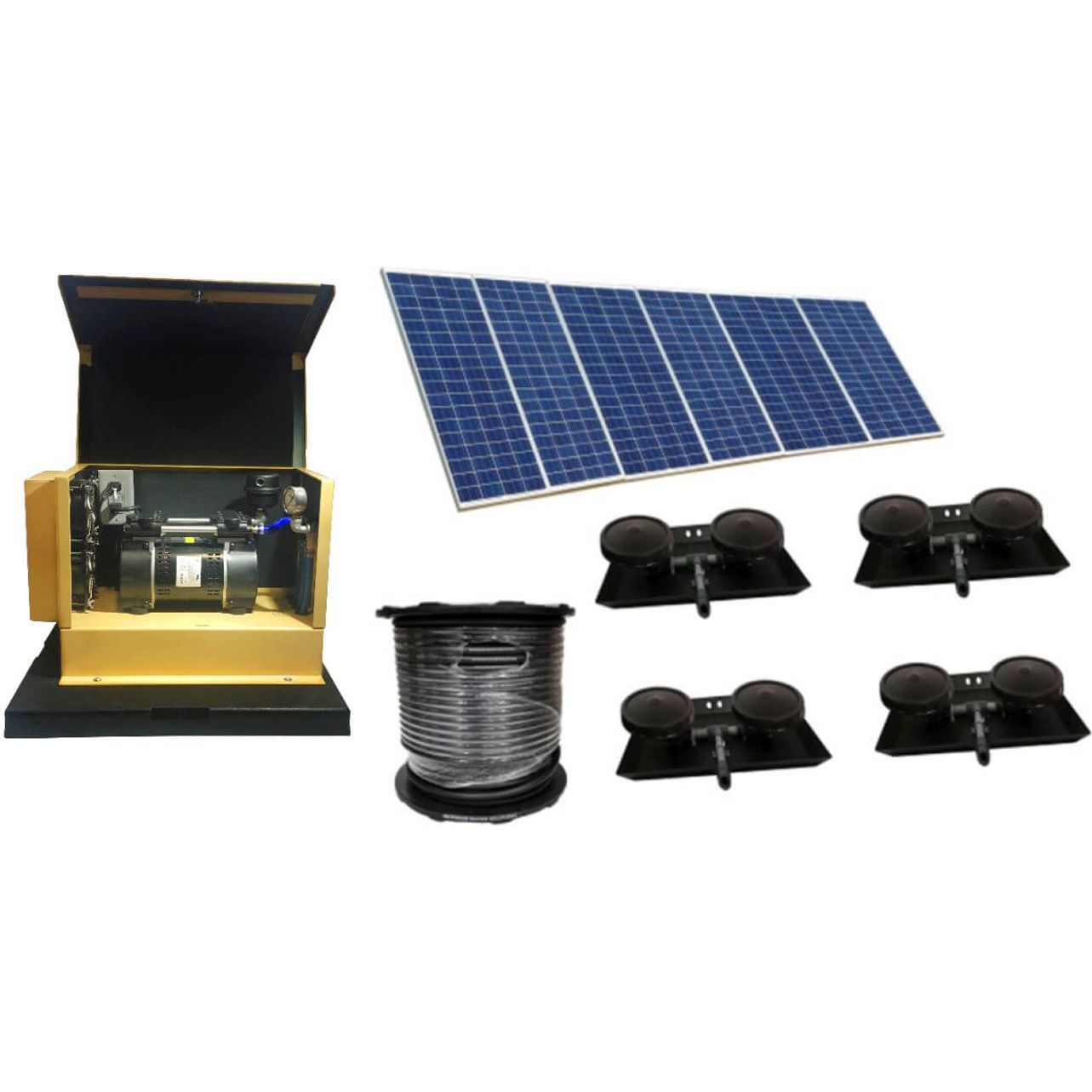 EasyPro SASD34 Deep Water Solar Aeration Complete System – Up to 4 acres