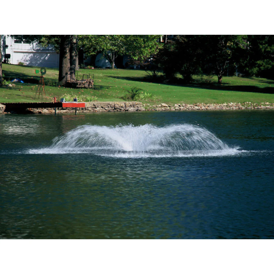 Your Pond Pros | Air-O-Lator Surface Aerator operating in pond