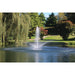 Kasco J Series Pond Fountain 1 HP with Linden spray attachment operating in pond | Your Pond Pros
